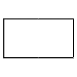 Projector Screen,White Screen for Projector,16:9 Projector Screen,60-100inch 16:9 HD Projector Screen 3D Film Portable Screen Curtains,for Home Theater (100in), projector screen outdoor movie pro