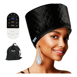 Gorro Térmico Tratamiento Capilar 10 Modos Timer Negro