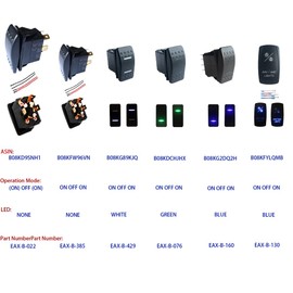 Momentary Motor Polarity Reverse reversing Rocker Switch Control DPDT DC 12V or 24V（on） Off（on