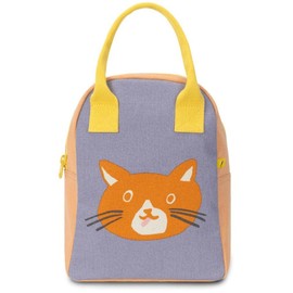 Fluf Zipper Lunch Bag, Cat