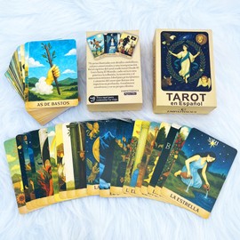 soulme 78Tarot Cards Deck for Beginners, Baraja de Tarot española, Cartas De Tarot para Principiantes En Español, 78tarot cartas de oraculos en español