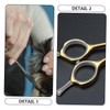 FOMIYES 20Pcs Metal Scissor Replacement Finger Rest for Hair Shears