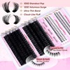 Lash Clusters with Bottom Lashes Volume Eyelash Clusters Thick Cluster