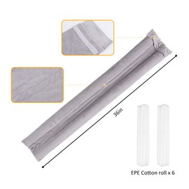 VISEMAN 36 Inch Under Door Stopper-Door Noise Blocker, Double Sided Door Stopper, Machine-Washable