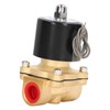 Electric Solenoid Valve Brass Structure Copper Coil 1 Way Flowing
