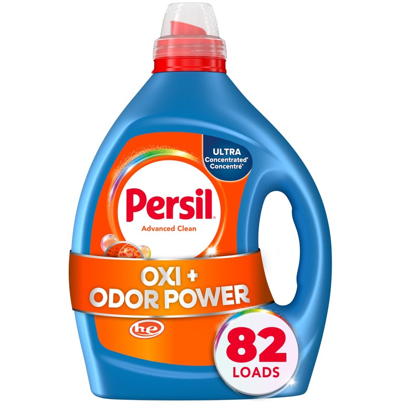 Persil Advanced Clean Oxi+Odor Power, Liquid Laundry Detergent, High Efficiency