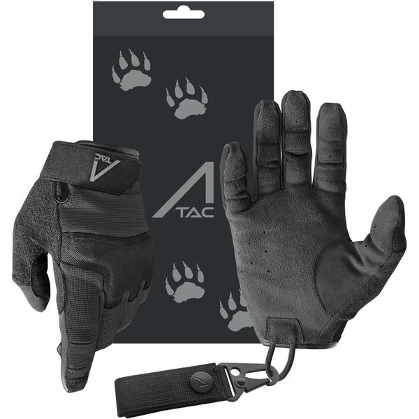 ACE Schakal Outdoor Gloves - Tactical Gloves for Airsoft, Paintball and Shooting - Touch Screen Compatible - Black - XL