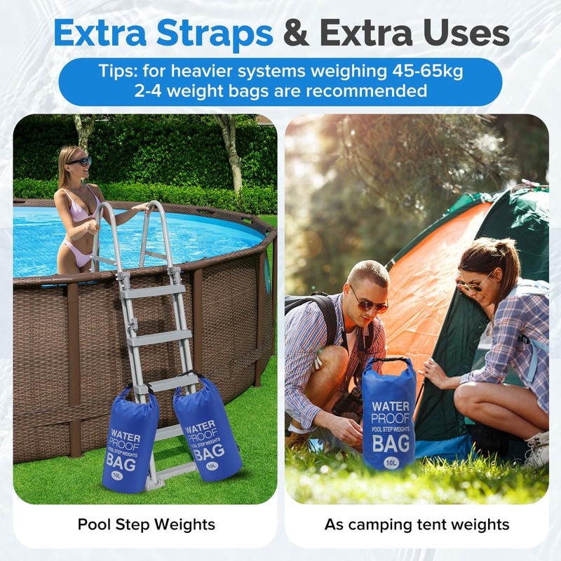 Yeabett Waterproof Dry Bag, 10L Waterproof Beach Bag with Adjustable