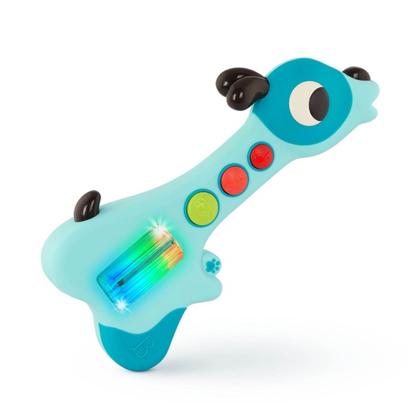 B. toys - Mini Toy Guitar - Musical Baby Toy - Lights & Sounds - Interactive, Educational & Sensory Toys - Mini Woofer, 6 Months +