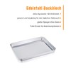 TEAMFAR Baking Tray, Stainless Steel Rectangular Baking Mould, Oven Tray,
