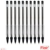 FLAIR FX 10 x 1.0mm Tip Dark BLACK Ballpoint Pens