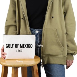 PYOUL Resist Gift Gulf Coast Makeup Bag Democrat Cosmetic Bag Funny Political Gift (Gulf Coast Bag)