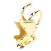 Gold Napkin Holder Elegant Modern Tissue Dispenser Stand Zinc Alloy