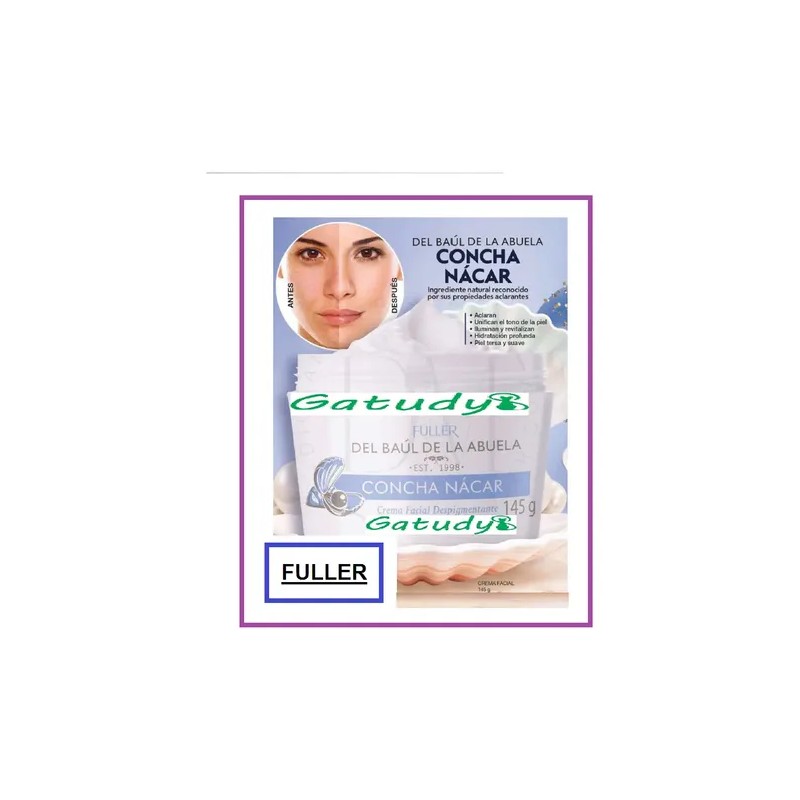 Crema Facial Con Concha Nacar Despigmentante Fuller