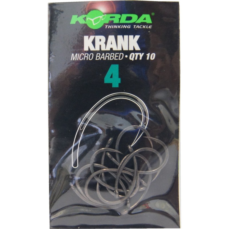 Korda Krank Size 4 Carp Fishing Hooks | Barbed |
