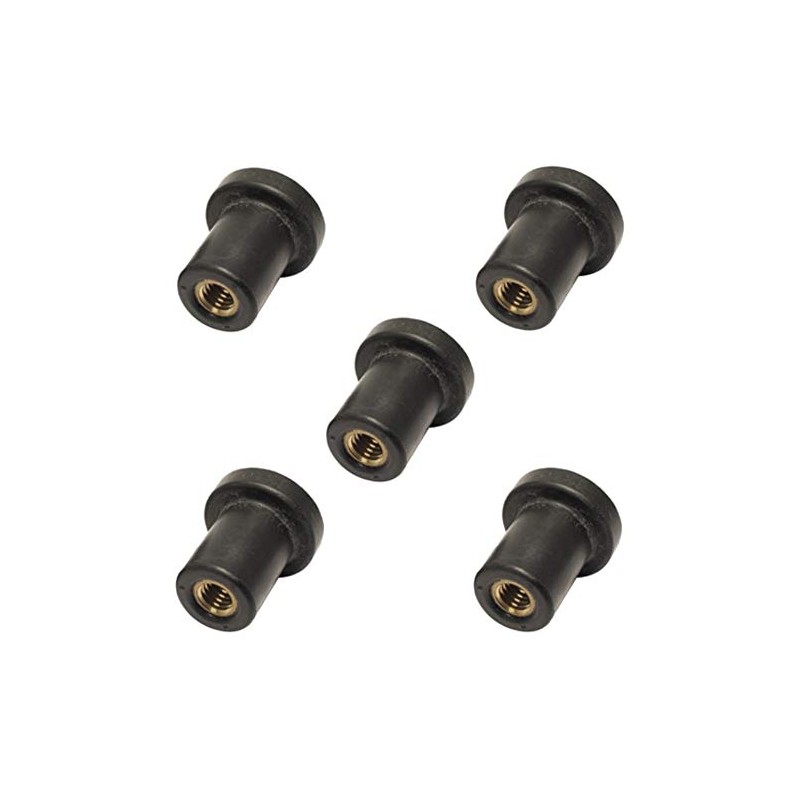 5x RUBBER WELL NUT RIVET RUB NUT CAVITY FAIRING FIXINGS