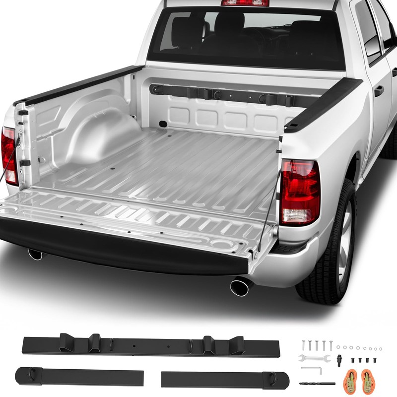 LMRSTOO Adjustable Motorcycle Tie-Down Rack forFull Size Pickups,Adjustable Width from