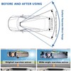 Car HD Rearview Mirrors 12 Inch, Interior Clip-on Panoramic Rear