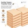 HEIRLOOM COMFORT Mustard Yellow Honeycomb Kitchen Towels 5 Pack, 16x26