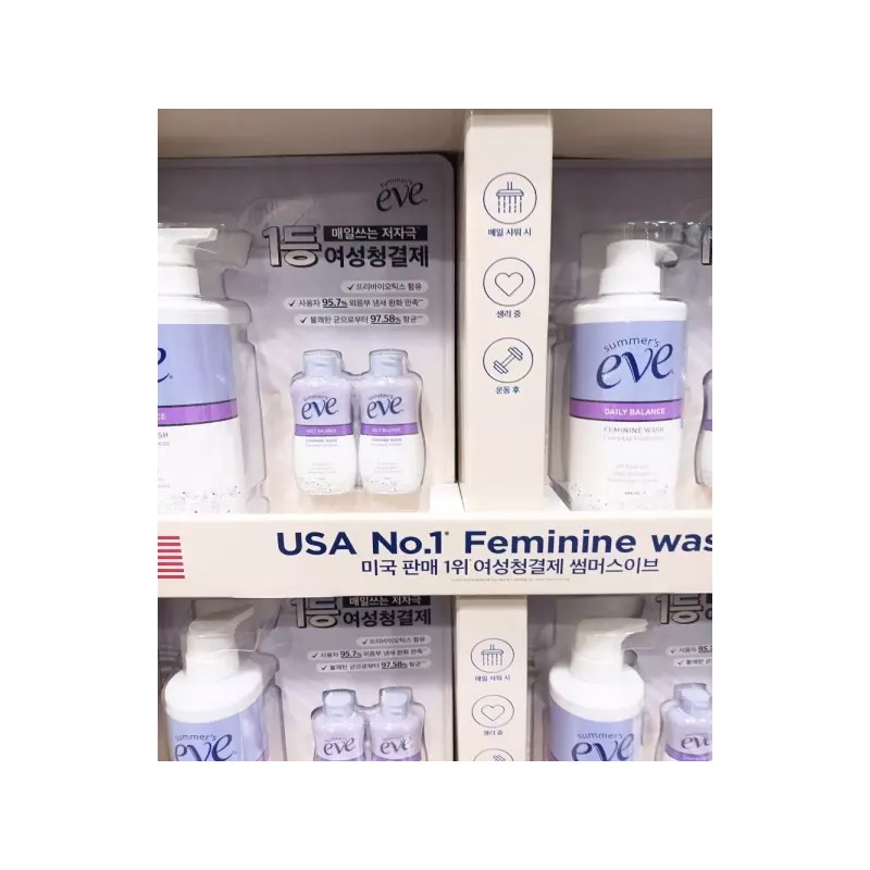 Sommereve 썸머스이브 여성청결제 444ml + 59ml x 2입 e Summers