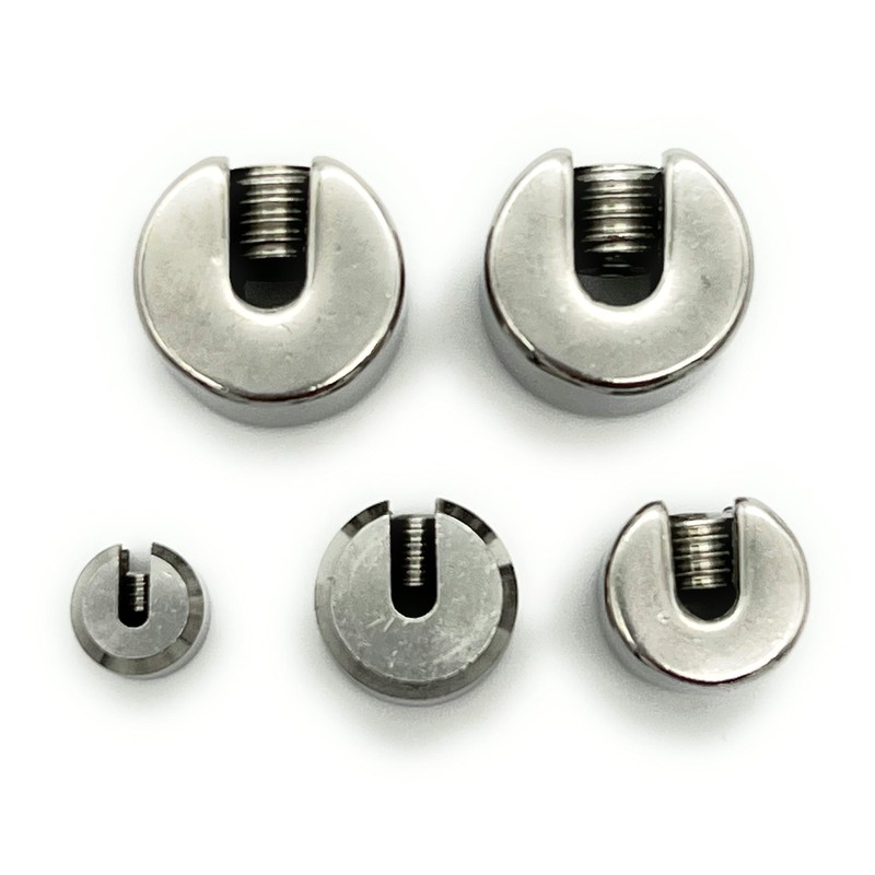 Clamp Stopper, Stop Clamp, Stainless Steel V4A, Wire Rope Diameter