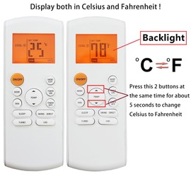 Replacement Remote Control for Midea MR Cool Koolking Bosch Carrier Toshiba AC Air Condtioner RG57B1/BGE RG57A6/BGEF RG57A6/BGEFU1 RG57E1/BGEU1 RG52A2/BGEFU1 RG57F3(B)/BGEFU1 RG57H3(B)/BGCEFU1-M -B