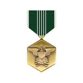 Army Commendation Full Size Medal (Military Issued)-Veteran Owned Business Green