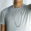 Trendsmax Mens Womens Stainless Steel Necklace Cable Rolo Link Chain