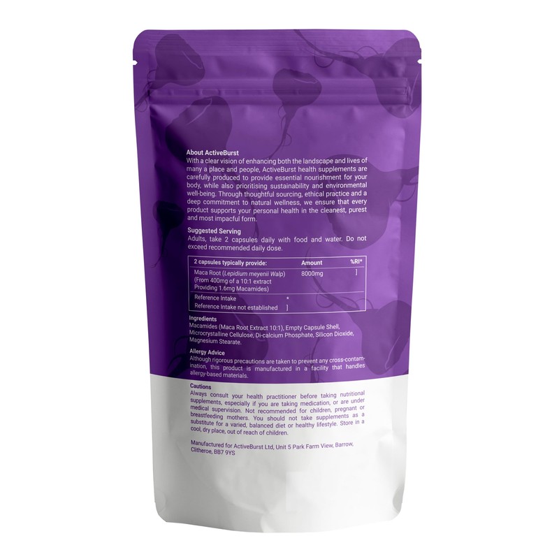 MacaRoot Ultra – Maca Root Capsules 8000mg | Peruvian Ginseng