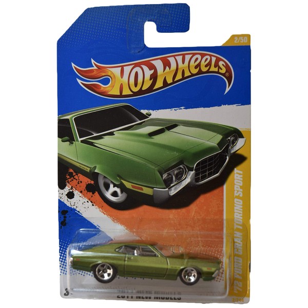 Hot Wheels 1:64 Scale 2011 New Models 2/50, Green '72