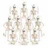 Halloween Skeletons Decorations, 10 Pack 16" Plastic Posable Skeleton, Small