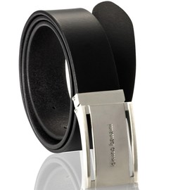 bruno banani Men's Leather Belt, black