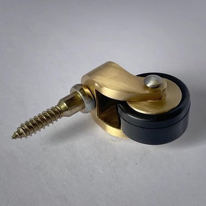 Generic Industrial Casters, Brass, 25mm Diameter, 150kg Load, 4 Pcs