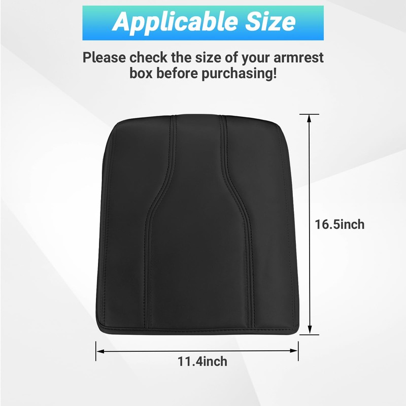 Center Console Cover Compatible with 2024-2025 Chevy Silverado EV/GMC Sierra
