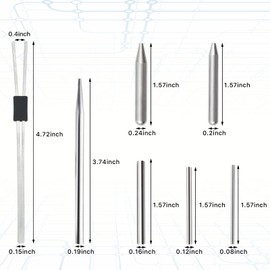 Worldity 22 Pieces Metal DIY Model Tool Sets Metal Earth Model Kits, 2 Nose Pliers and Tab Edge Cylinder Cone Shape Bending Assist Tools for 3D Metal Jigsaw Puzzles Assembly
