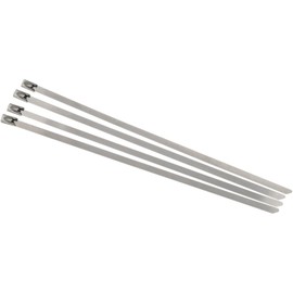 Cycle Performance CPP/9070 Stainless Steel 8" Tie Wraps, Silver, Pack of 4