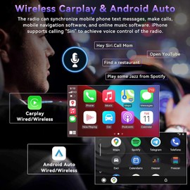 for Hyundai Santa Fe Radio 2006-2012, 4+64 Stereo with Wireless Carplay&Android, 9 Inch HD Touchscreen Support GPS/WiFi/Bluetooth5.2/FM Radio/Backup Camera+MIC/SWC