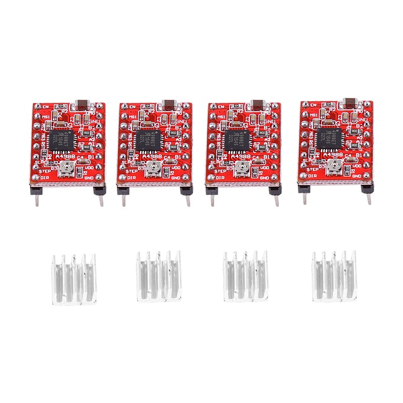 CNC Shield Expansion Board 4Pcs A4988 Stepper Motor Driver For