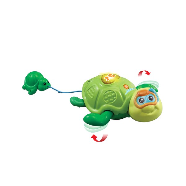 VTech 80-547904 Bath Fun Wind-Up Turtle Bath Toy, Multi-Colour, S