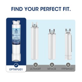 MARRIOTTO MR022 Water Filter, Compatible with Frigidaire refrigerator EPTWFU01, EWF02, Pure Source Ultra II and Pure Air Ultra 2 Air Filter (3+3)