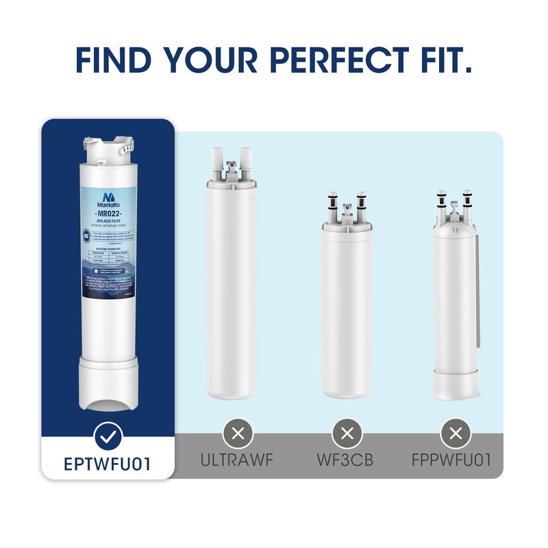 MARRIOTTO MR022 Water Filter, Compatible with Frigidaire refrigerator EPTWFU01, EWF02,
