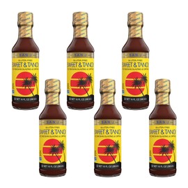 San-J Sweet and Tangy Gluten Free Sauce - Glaze Sauce, Polynesian Sauce, Perfect for Spring Roll Sauce, Polynesian Sauce Chicken, Non-GMO, Kosher - 10 Oz, 6-Pack