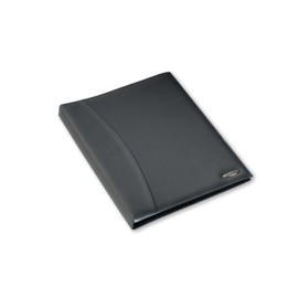Rexel Soft Touch Display Book, Smooth Leather, 24 Pockets - Black