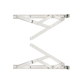 Pair of 17mm x 12" inch Side Hung Window Stays/Friction Hinges - Designed to Stay Open in Any Position Due to Friction, for uPVC or Aluminium profiled Windows (310mm).