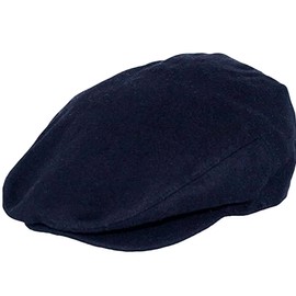 EPOCH Gorro clásico de Mezcla de Lana para Hombre, Azul Marino, Large