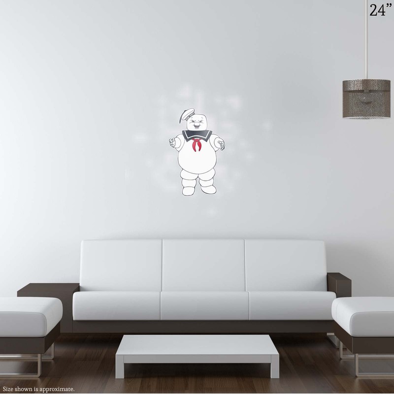 Stay Puft White Vinyl Nontransparent Decal Sticker 20"