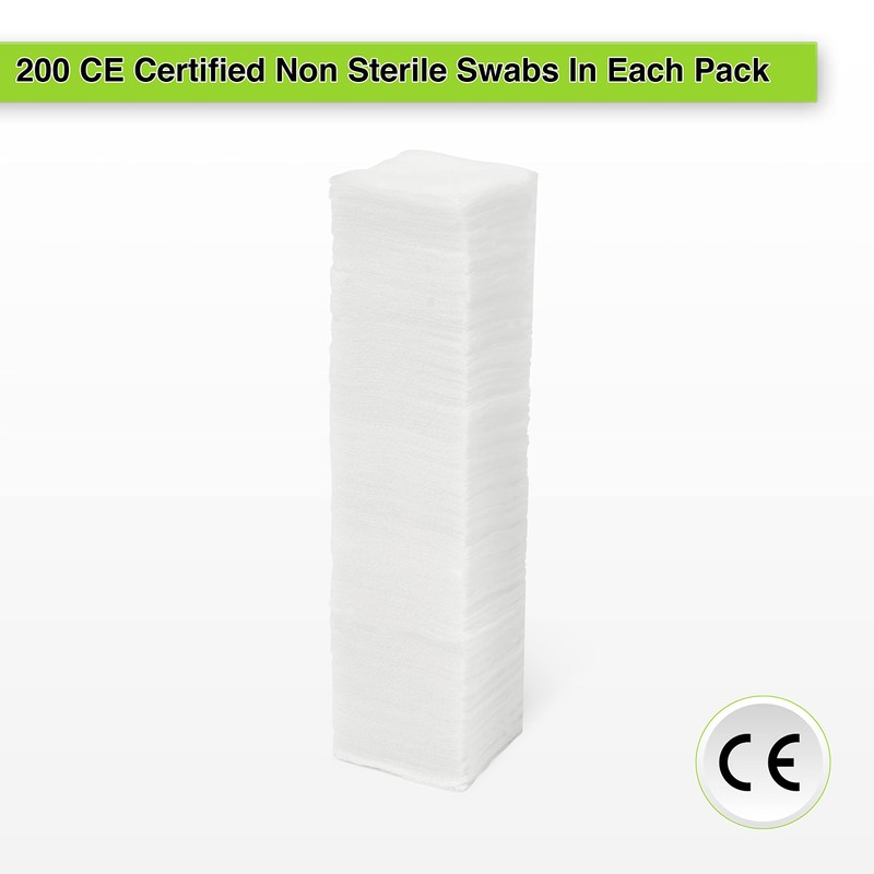 Posi Pulse 5cm x 5cm, 200ct Non-Sterile Gauze Swabs -