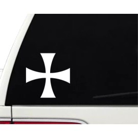 AK Stickers Knights Templar - Vinyl Decal Outdoor Weatherproof - White, (A) X-Small: 3"