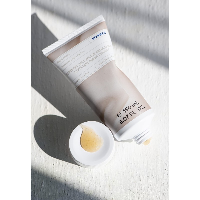 KORRES Verfeinerndes Körperpeeling duftneutral, pflegendes Body Peeling für ein reinigendes