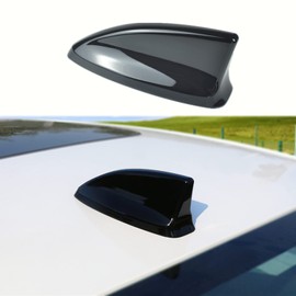 for Civic 2022 2023 2024 2025 2026, Car Shark Fin Antenna Topper Cover Trim Exterior Decoration Sticker for 11th gen Civic Accessories - Glossy Black